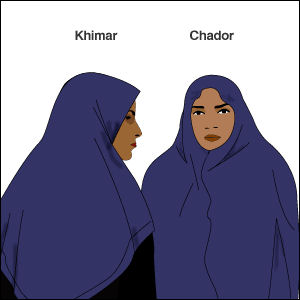 Khimar and chador