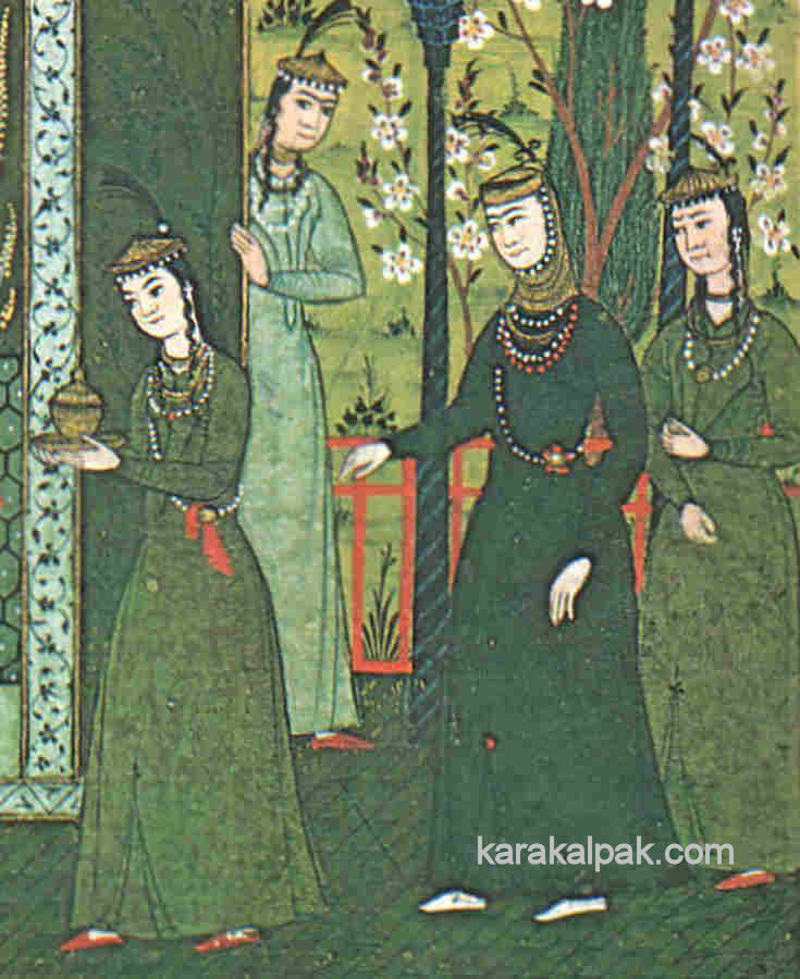 Uzbek women with taxya