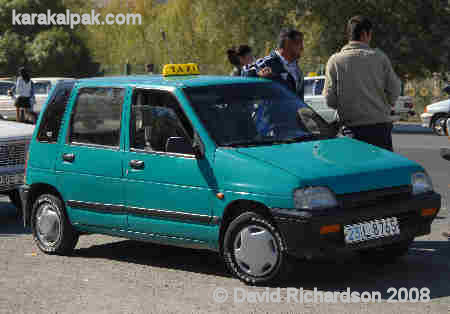 A Daewoo Tico taxi in No'kis